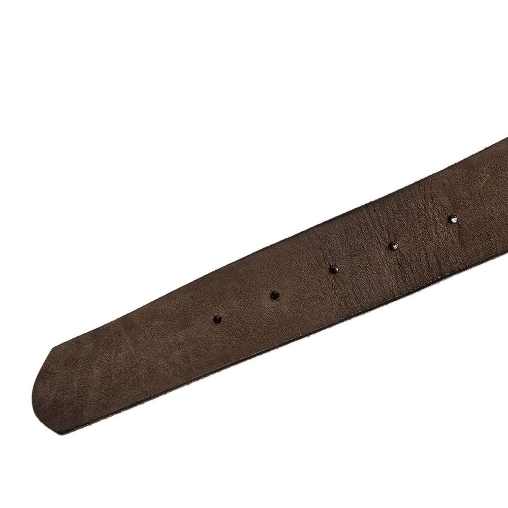 Hipwear Women's M Belt Vintage Studded Mushrooms Brown Genuine Leather - Picture 3 of 11
